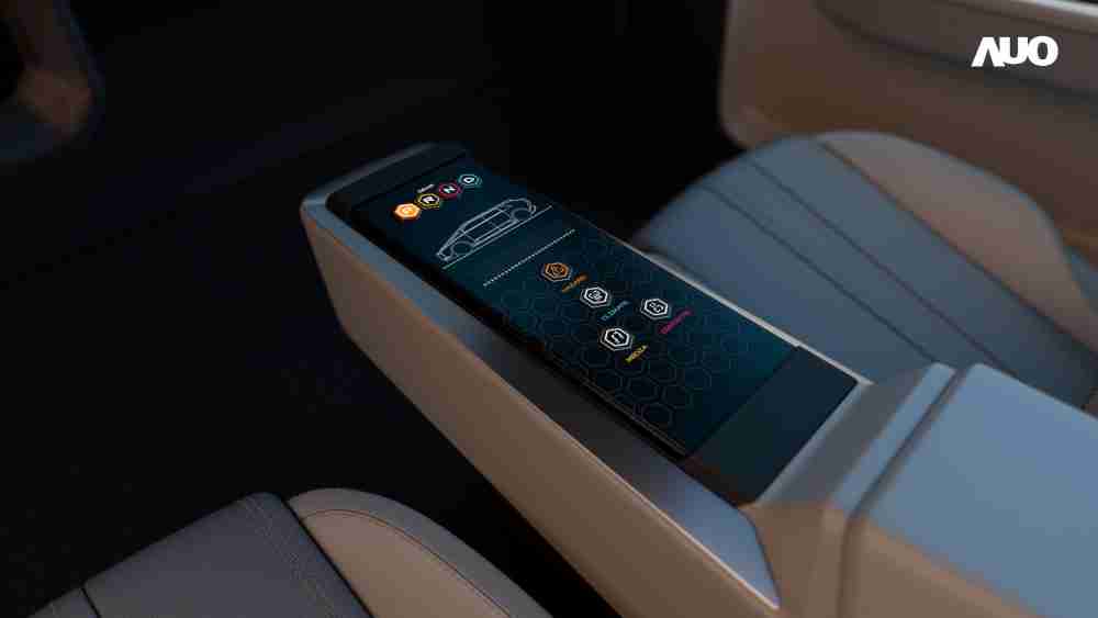 口袋牛店以人性化设计打造多变形态中控显示(Morphing Center Control)，，，，不使用时仅平面显示信息，，，，进行操作时，，显示器则会动态隆起，，，，转变成3D实体按钮，，，，并有触觉回馈，，，展示人机互动新体验